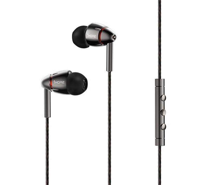 Навушники з мікрофоном 1More Quad Driver In Ear Headphones Black (E1010-BLACK) - фото 2