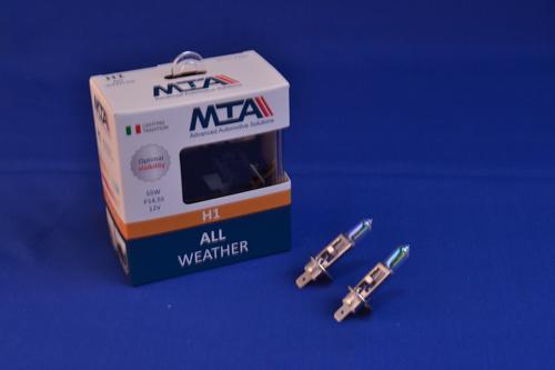 Лампа автомобильная MTA All Weather H1 P14.5s 12 В 55 Вт 2 шт. - фото 2