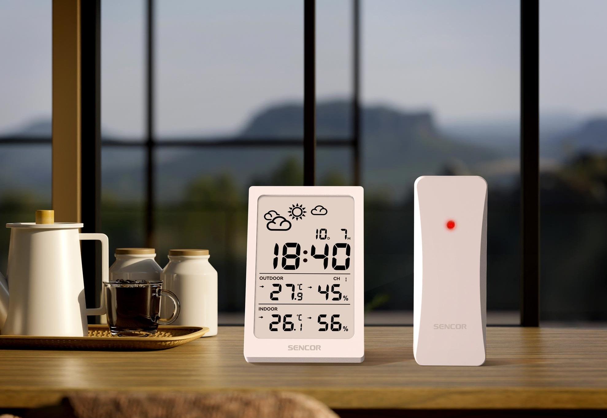 Метеостанция электронная Sencor SWS 2300W с беспроводным датчиком Белый (28745674) - фото 7 Метеостанция электронная Sencor SWS 2300W с беспроводным датчиком Белый (28745674) - фото 7