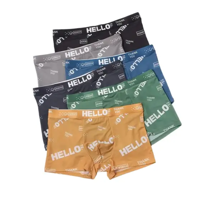 Трусы мужские боксеры из ледяного шелка 6 шт. L (БШТ05)