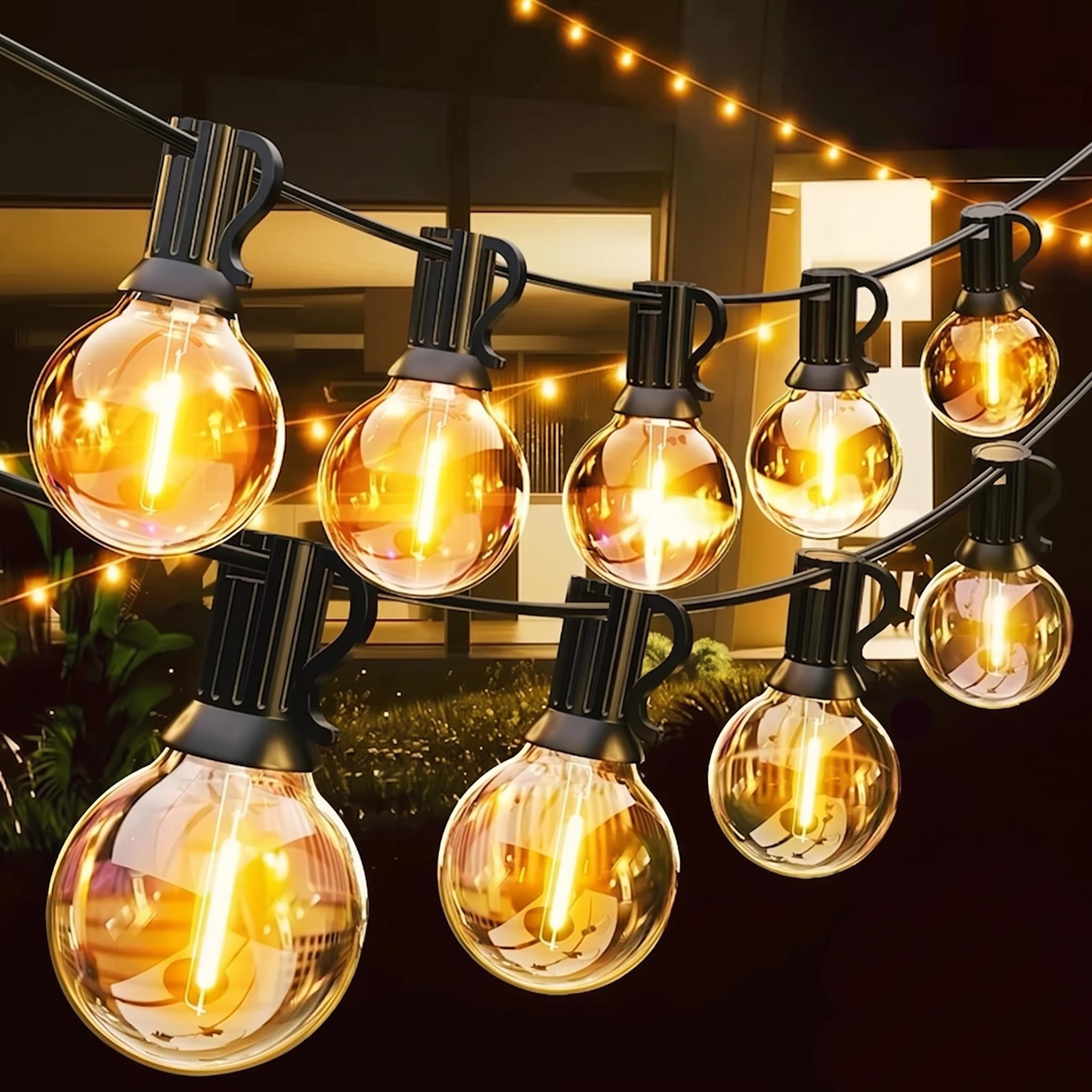 Гирлянда NEXillumi LED 3 м 10 ламп от сети жёлтый теплый (GG113SB)