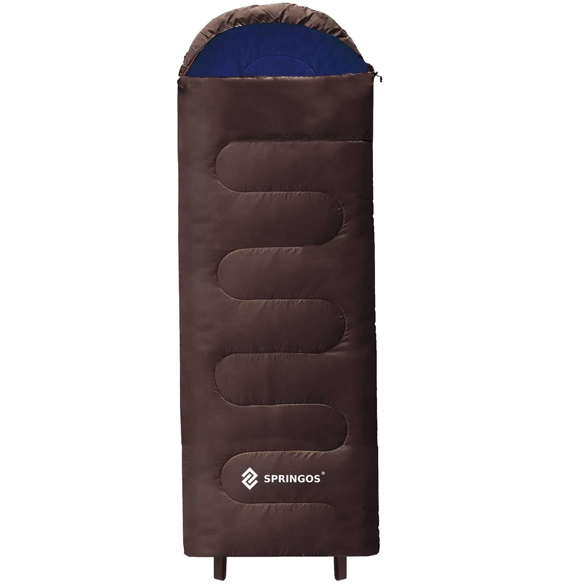 Спальный мешок Springos 2в1 CS0121 0 ...+8 °C R Brown/Navy Blue (5928)