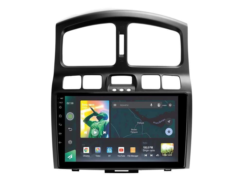 Автомагнітола штатна Sigma X9464 4/64 GB для Hyundai Santa Fe SM 2000-2012/JAC S1 Rein 1 2007-2013 9" (AR-71894)