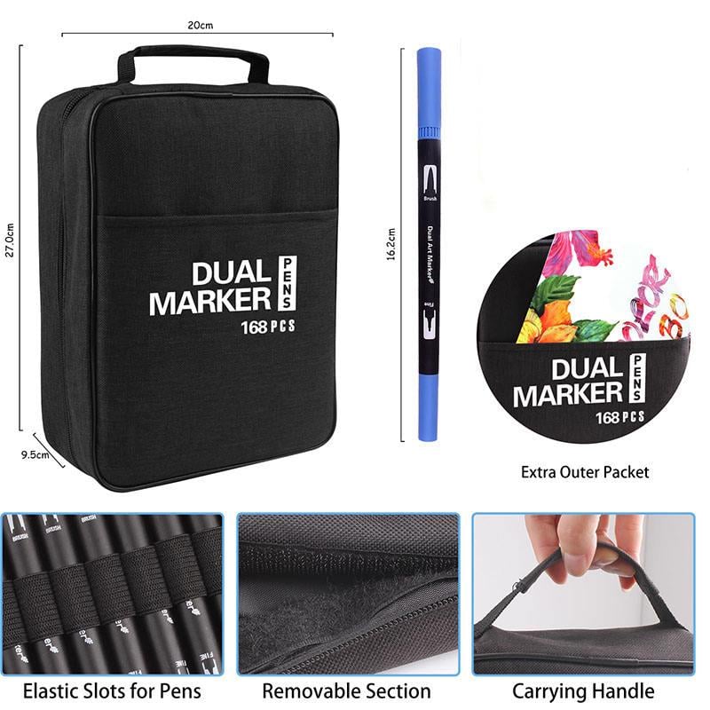 Набор двухсторонних акварельных маркеров Dual Brush Pens 168 шт. (50038) - фото 3 Набор двухсторонних акварельных маркеров Dual Brush Pens 168 шт. (50038) - фото 3