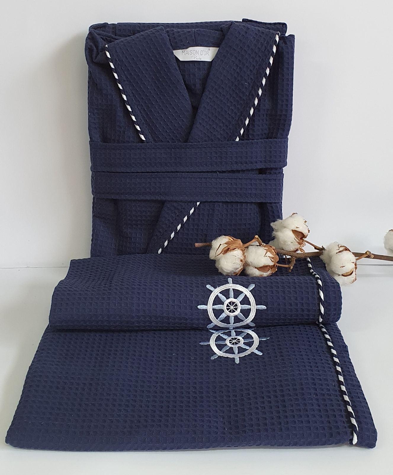 Халат мужской Maison D'or Marine S Navy (09MDB02S35)