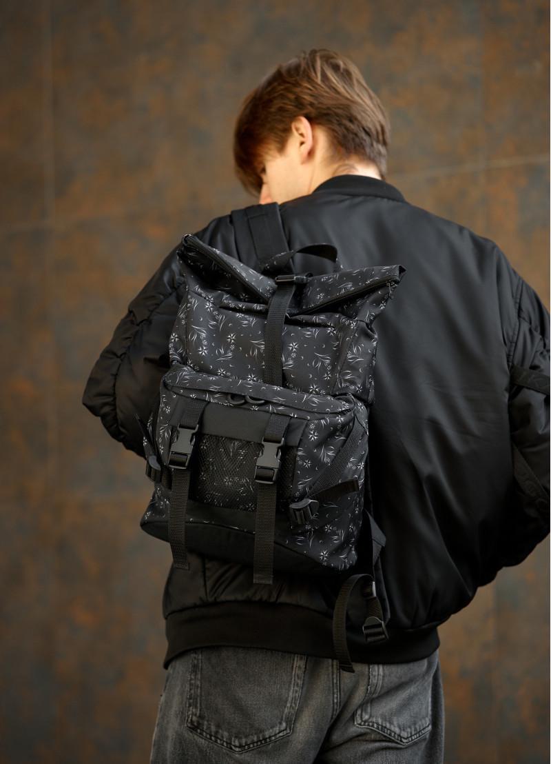 Рюкзак мужской Sambag RollTop Double Черный (15351018)
