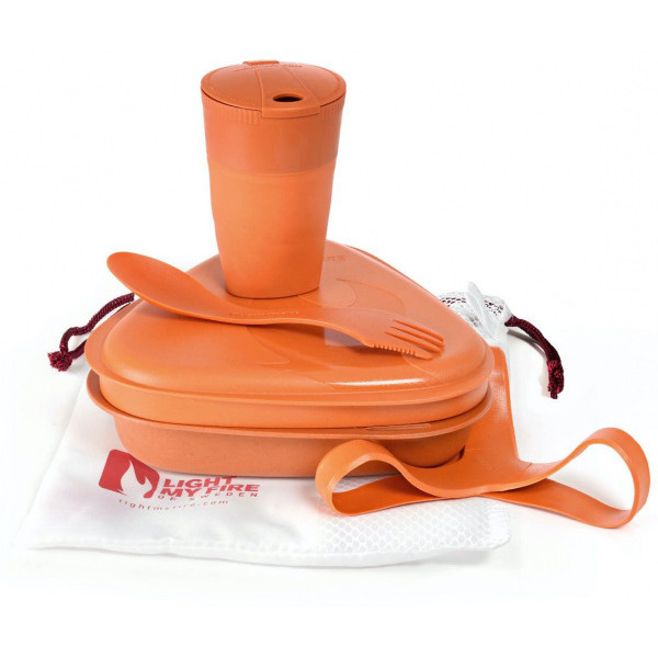 Набір туристичного посуду Light my Fire MessKit BIO 5 pcs Rusty Orange (2412210310)