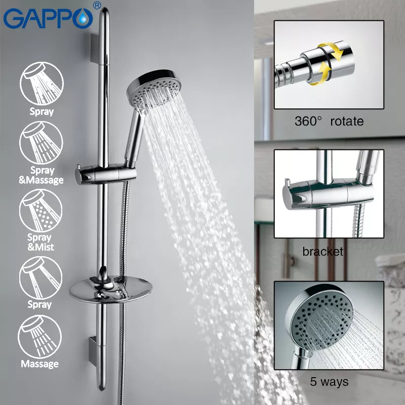 Душовий гарнітур Gappo G8008 Хром - фото 2 Душовий гарнітур Gappo G8008 Хром - фото 2
