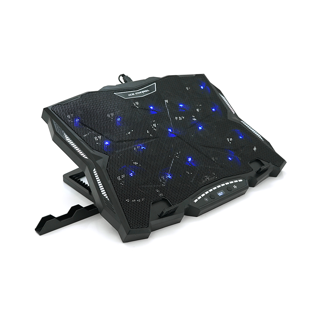 Подставка для ноутбука icecoorel k12 10 17 15 вентиляторов 60 мм type c usb Черный (YUT_V8166)