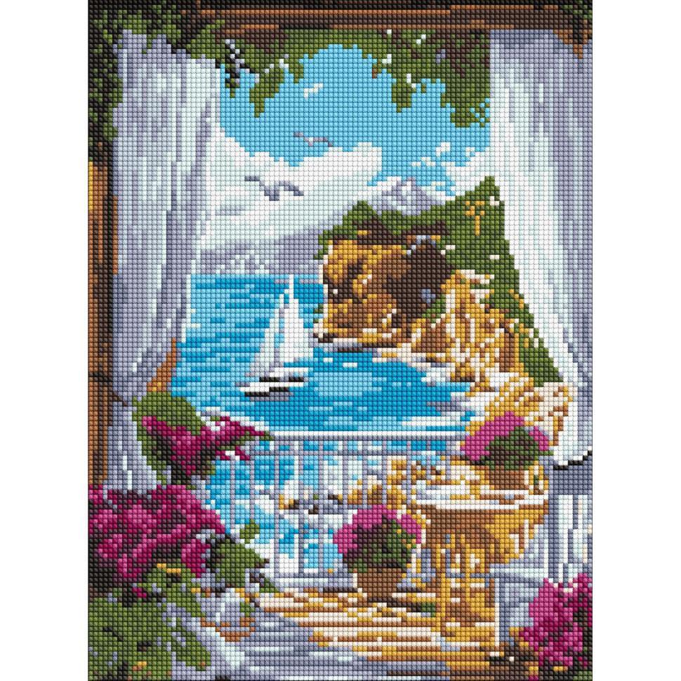 Алмазна мозаїка Ideyka Сонячна гавань 30x40 см (AMO8134)