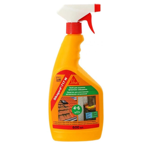 Очиститель Sikagard®-717 W для удаления органических загрязнений 600 мл