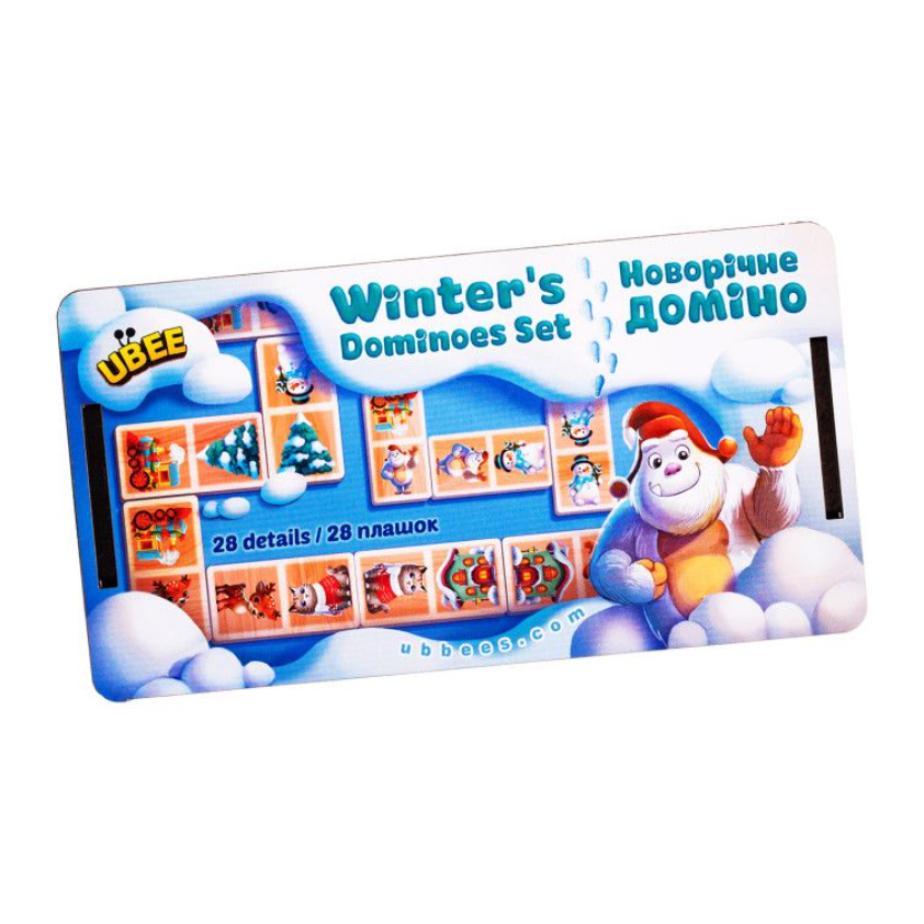 Комплект для игры в домино деревянный 28 эл. (23271977)