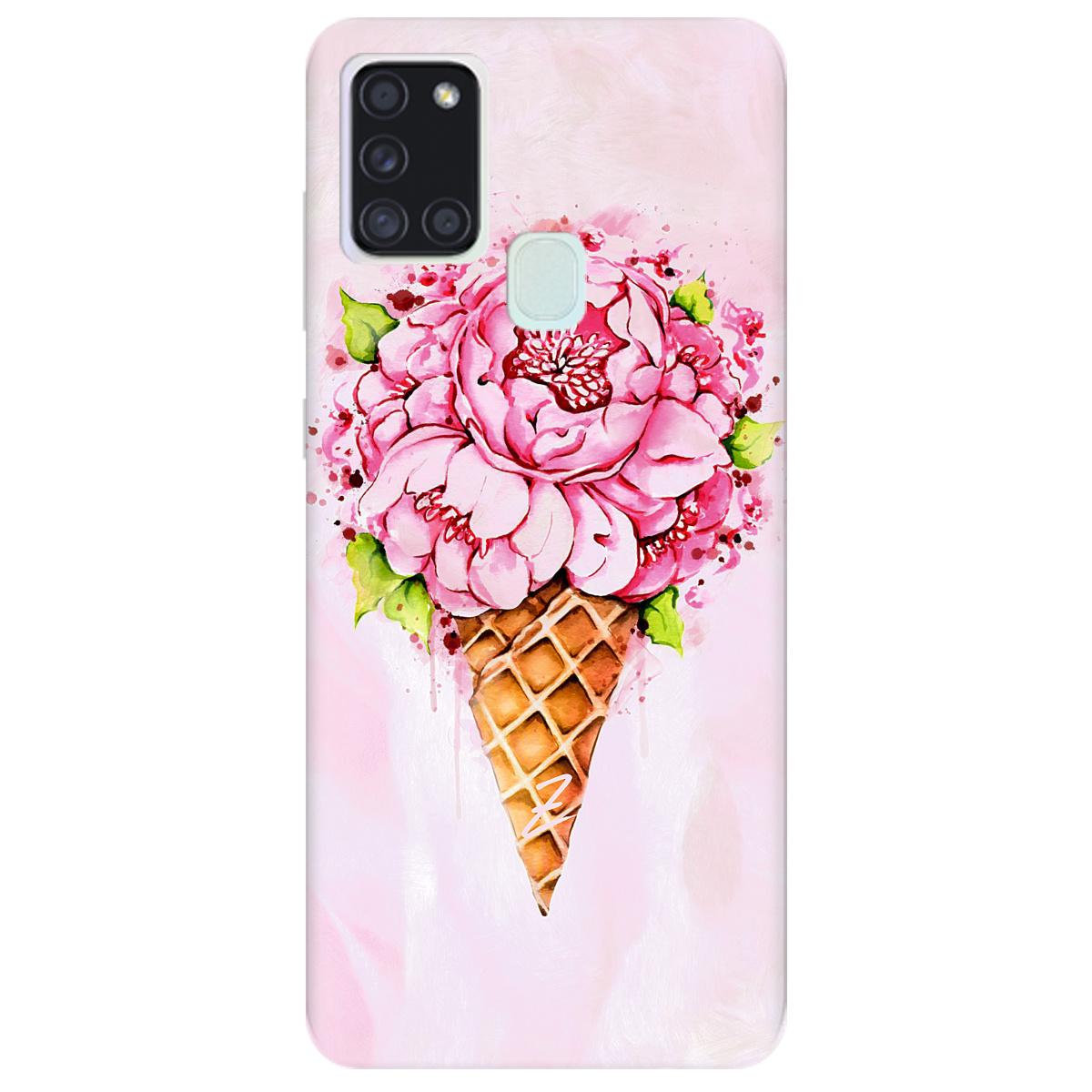 Силіконовий чохол Zorrov для Samsung Galaxy A21s - Ice cream (14100040134087694)