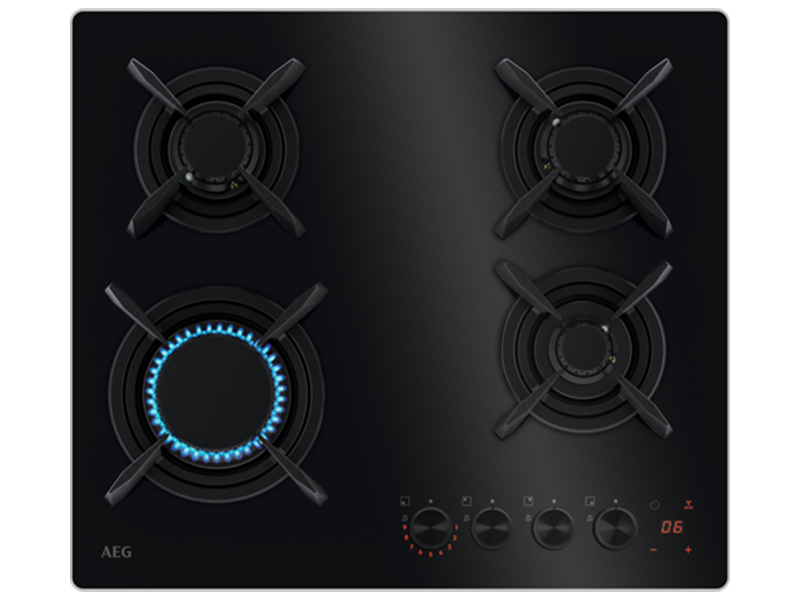 Варочная поверхность AEG-HKB64453NB Hob2Hood