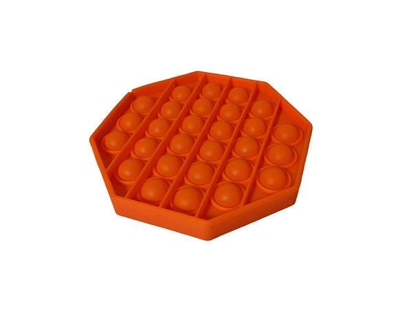 Игрушка-антистресс пупирка Bambi Pop It Fidget восьмиугольник Оранжевый