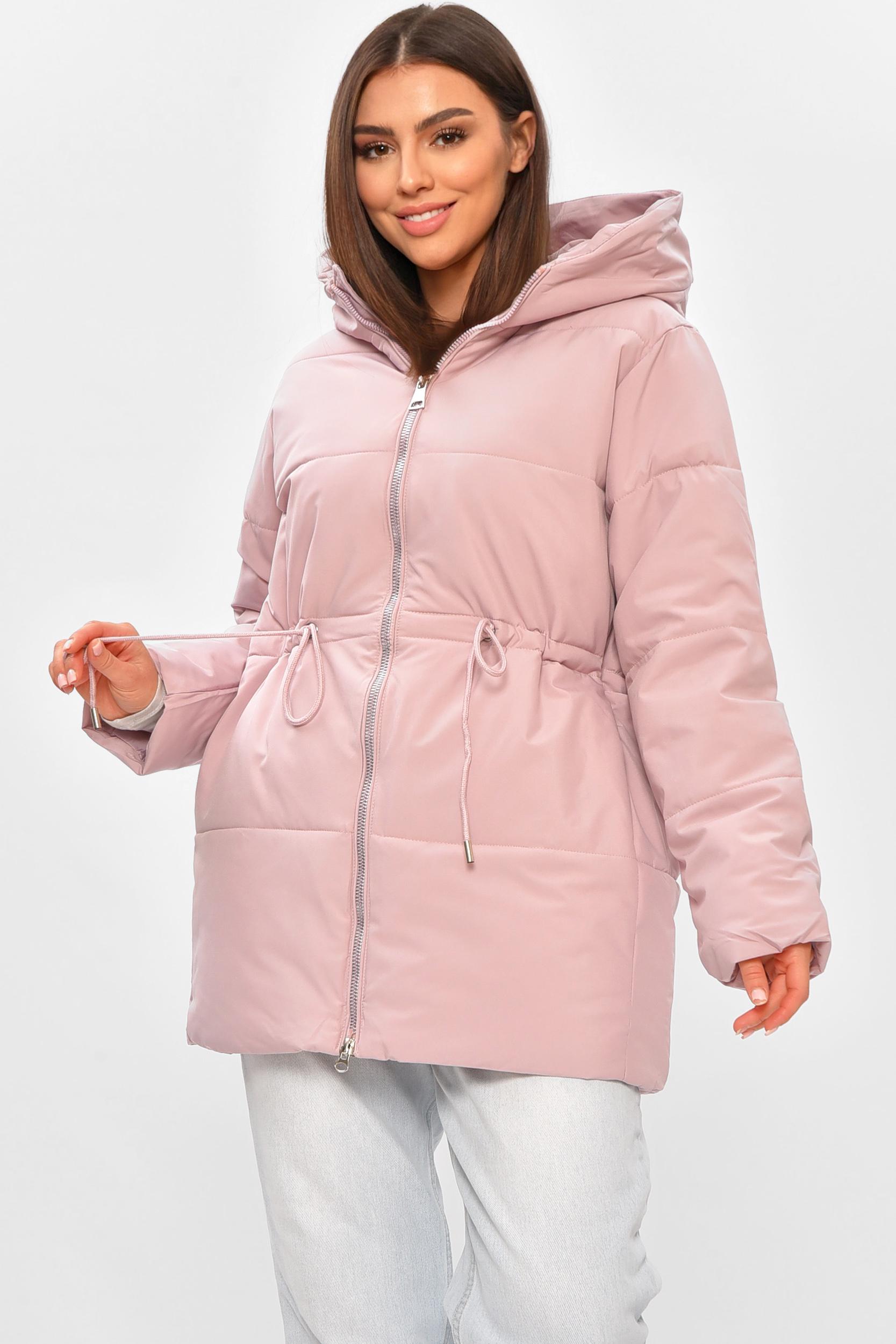 Куртка женская демисезонная однотонная р. 48/XL Розовый (206126) Куртка женская демисезонная однотонная р. 48/XL Розовый (206126)