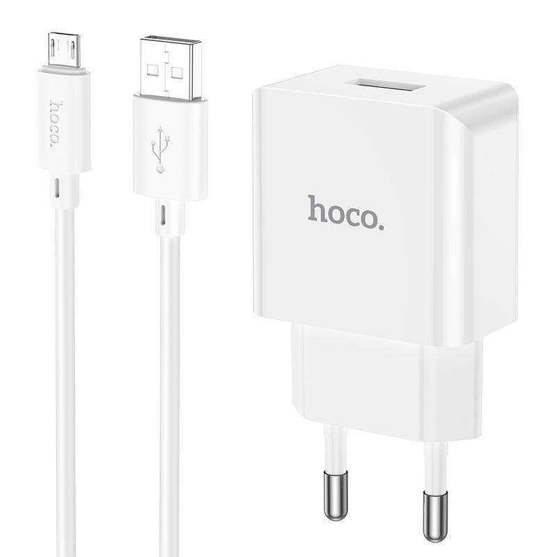 Комплект СЗУ Hoco C106A 1USB 10.5W micro usb 1 м