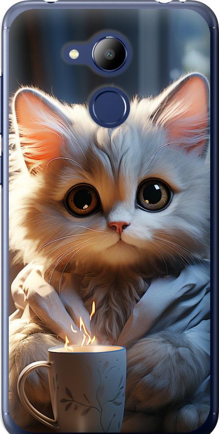 Чехол на Huawei Honor 6C Pro White cat (5646u-1358-42517) Чехол на Huawei Honor 6C Pro White cat (5646u-1358-42517)