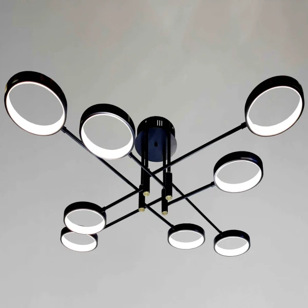 Люстра потолочная светодиодная 6402/8BK (2306838909)