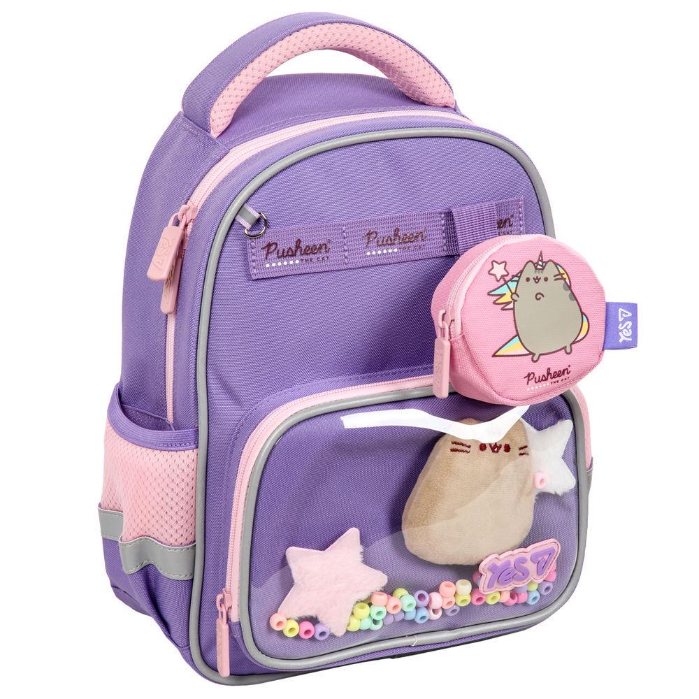 Рюкзак детский YES Pusheen Summer 32x24x12 см 9,2л Фиолетовый (550458)