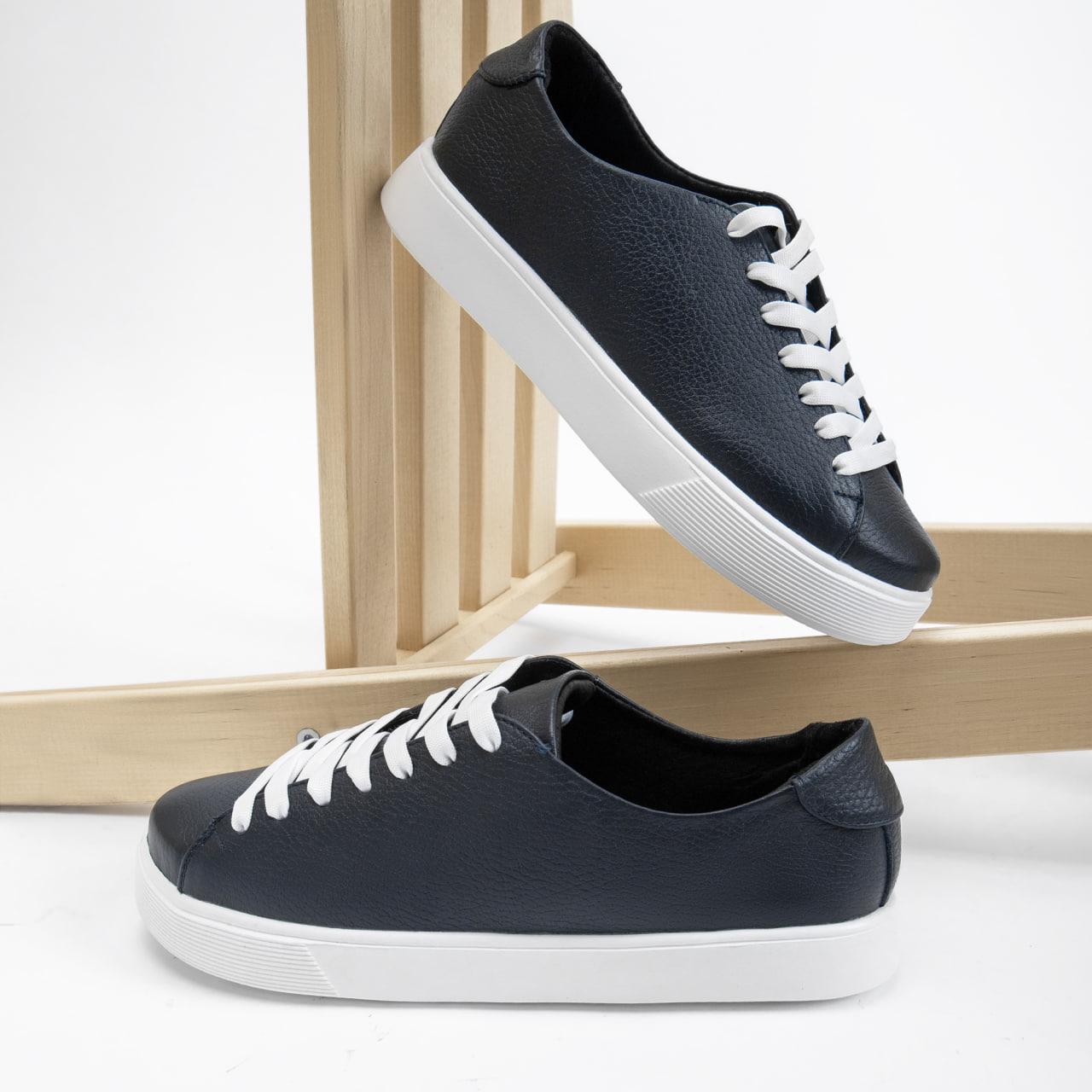 Кроссовки женские повседневные Kindzer LUX 1202 из натуральной кожи р. 40 Синий (120240) - фото 5