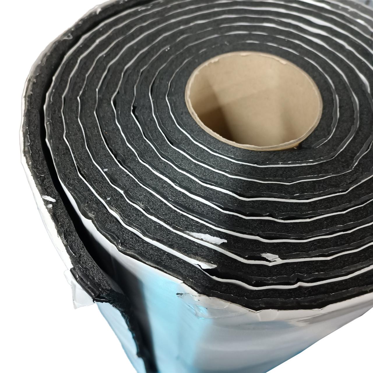 Виброизоляция для борьбы с бытовым шумом рулон 5 м 10х470 мм