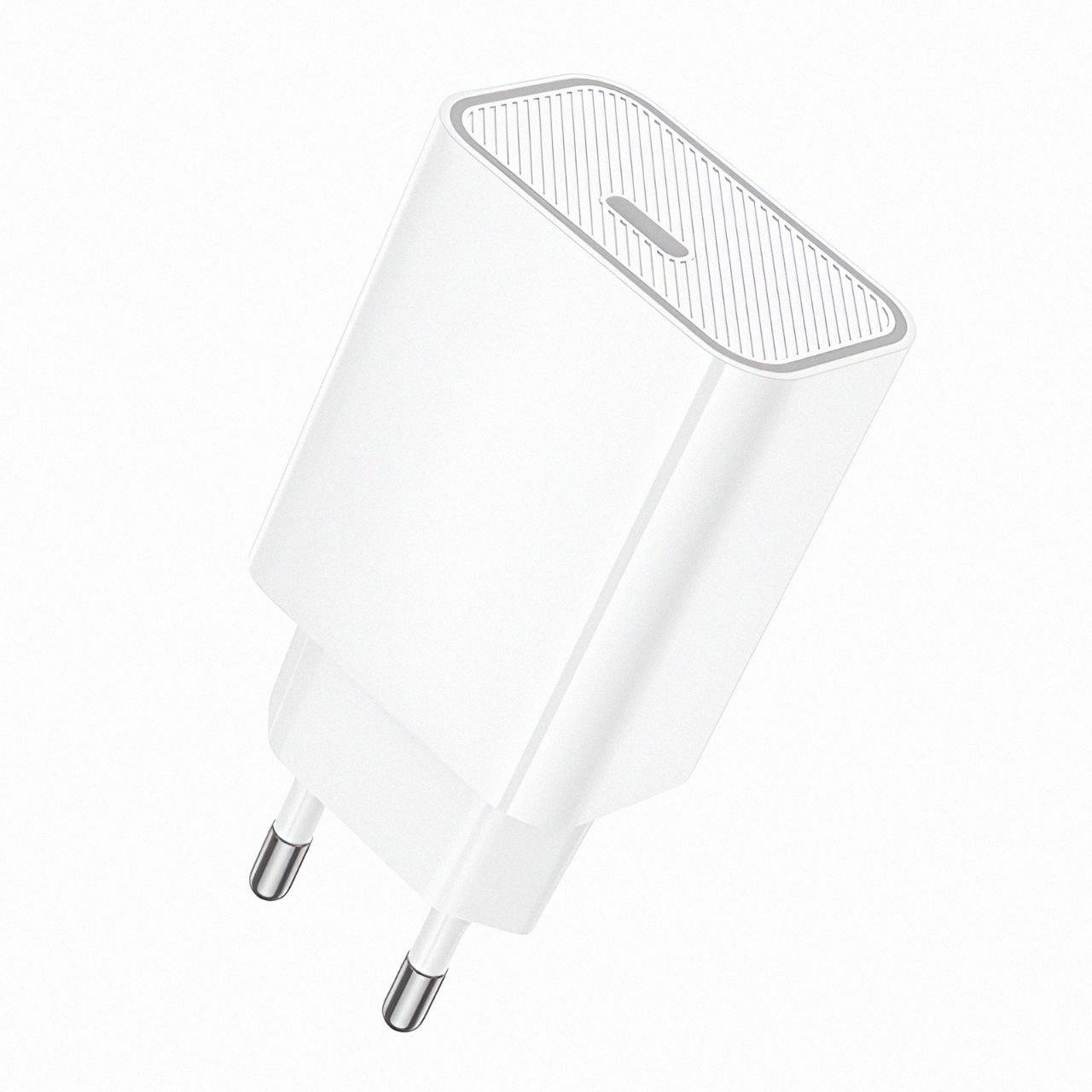 Зарядний пристрій Hoco C143A USB-C підтримка PD 20 Вт Білий (28100159)