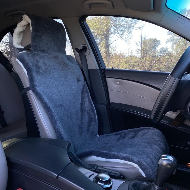 Накидка на сиденье автомобиля из овчины Sheepskin эко-шерсть 1 шт. 50 см Серый (277) Накидка на сиденье автомобиля из овчины Sheepskin эко-шерсть 1 шт. 50 см Серый (277)