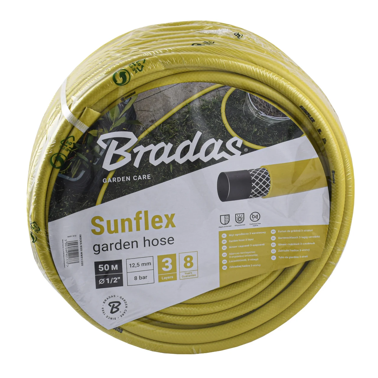 Шланг для полива Bradas SUNFLEX 1/2" 50 м Желтый (WMS1/250)