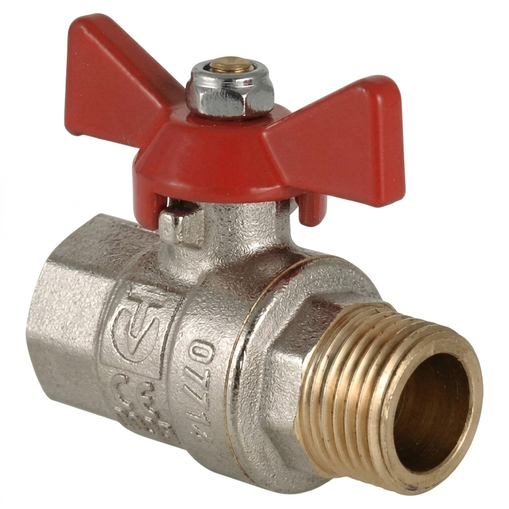 Кран шаровой Karro Standard+ 1/2" ВЗ прямой латунь (KR0050)
