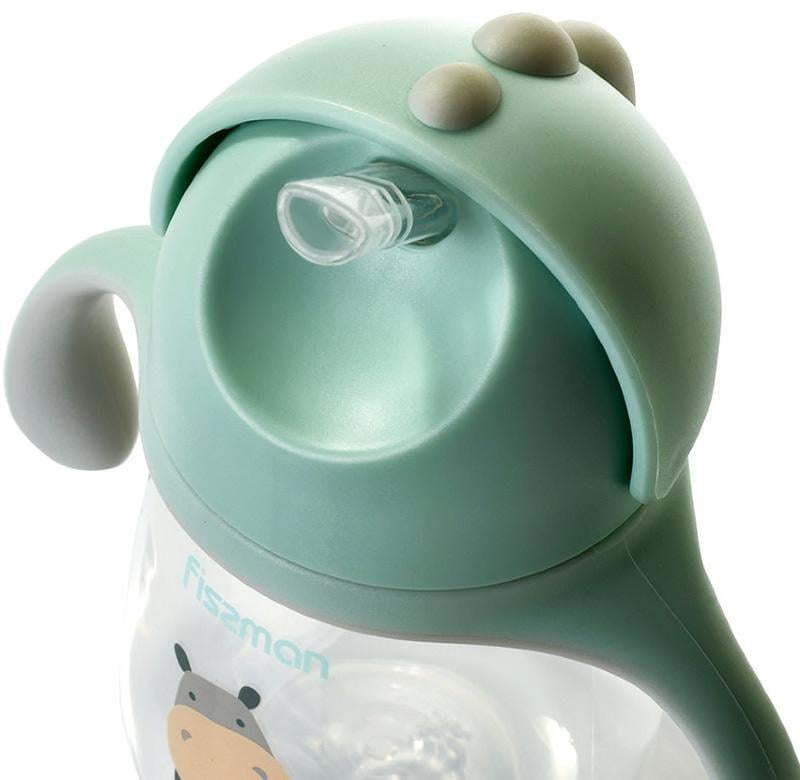 Бутылочка детская Fissman Babies Бегемот с ручками 260 мл - фото 2 Бутылочка детская Fissman Babies Бегемот с ручками 260 мл - фото 2