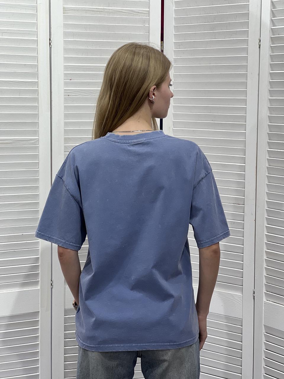 Футболка женская But Seek First His Kingdom OS Голубой (#25066-10-02) - фото 3