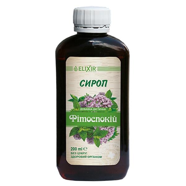 Комплекс для профилактики нервной системы Elixir Сироп Фитоспокойство 200 мл 40 порций (000026888)