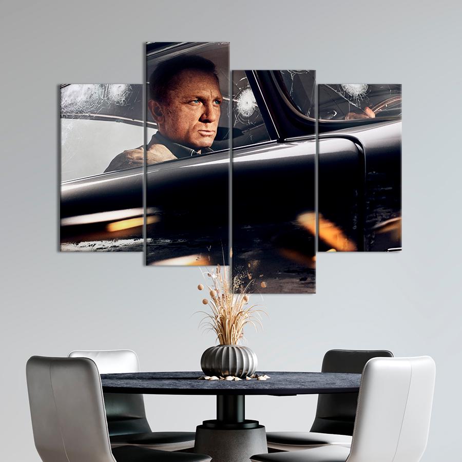 Настінний декор Культовий агент 007 Джеймс Бонд 149x106 см (A76-4)