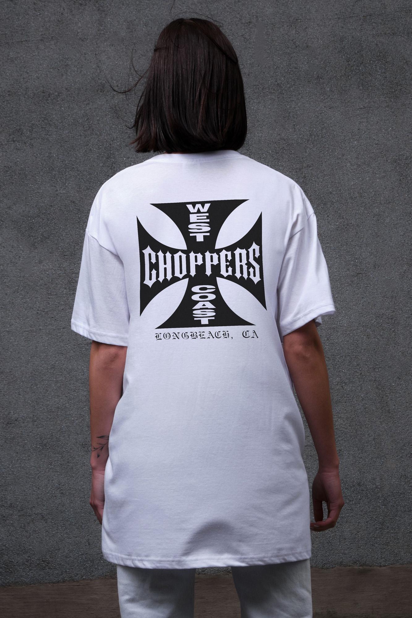 Футболка жіноча Without з принтом Choppers оверсайз S/M White (S8049453)