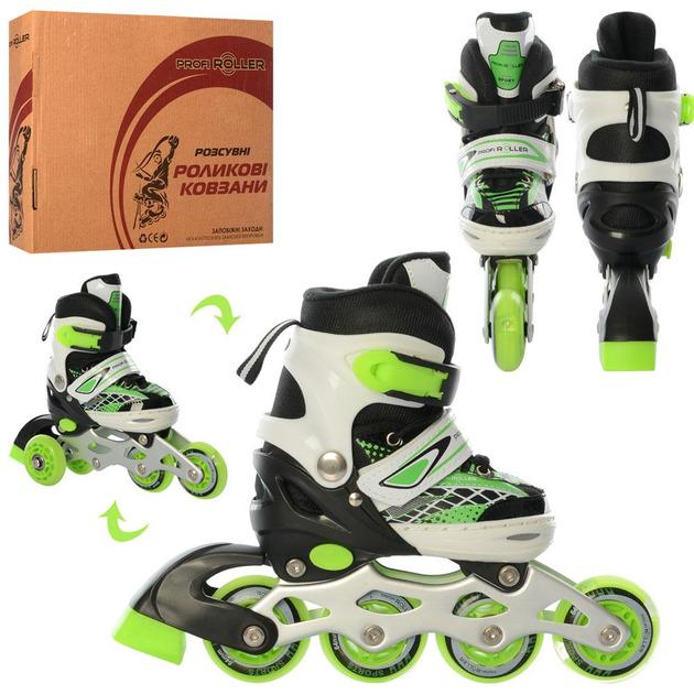 Роликові ковзани розсувні A 4140-XS-GR з підсвічуванням коліс р. 27-30 (6903317358069) - фото 2 Роликові ковзани розсувні A 4140-XS-GR з підсвічуванням коліс р. 27-30 (6903317358069) - фото 2