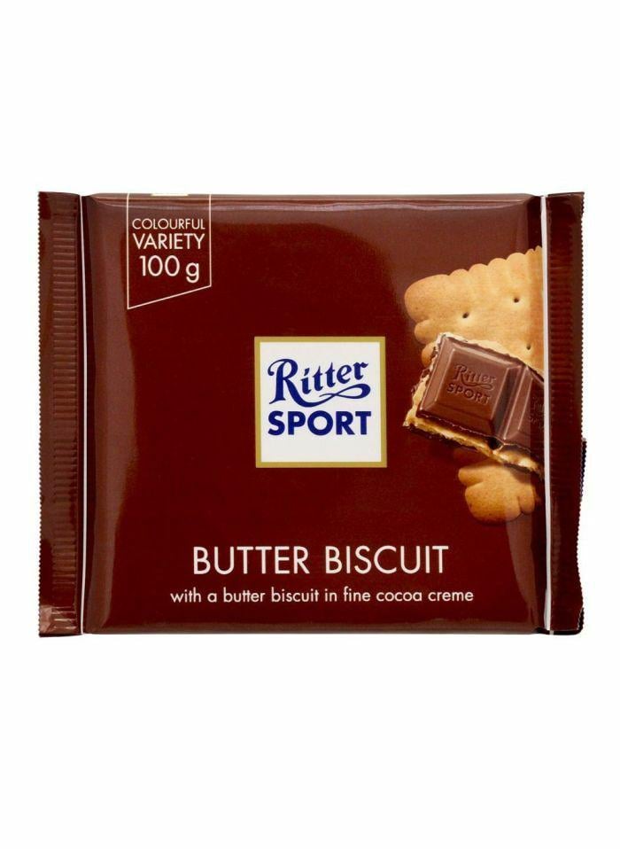 Молочний шоколад Ritter Sport з начинкою з вершкового печива 100 г