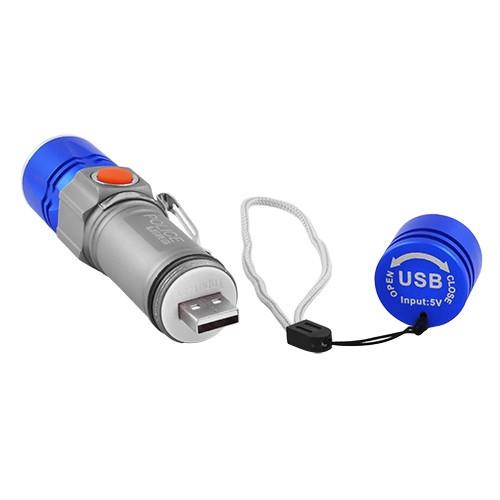 Лiхтар BL-517-XPE zoom ЗУ USB 3 режима (29824) - фото 3