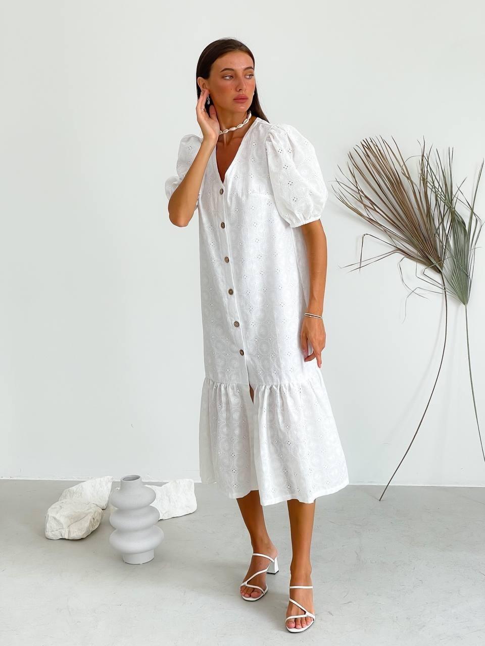 Платье длинное ZF inspire 1516 Силуэт L-XL Белый (1516-Б-L-XL)