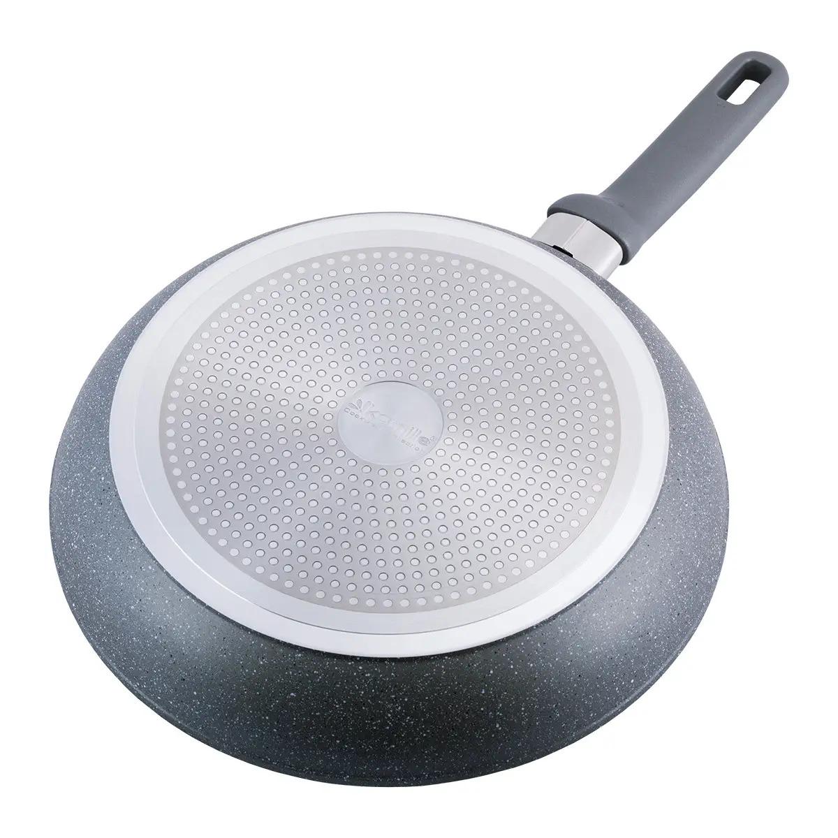 Сковорода Kamille из алюминия с гранитным покрытием для индукции и газа 30 см (KM-4291GR) - фото 2 Сковорода Kamille из алюминия с гранитным покрытием для индукции и газа 30 см (KM-4291GR) - фото 2