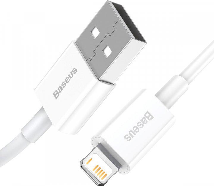 Кабель Baseus Superior Series Fast Charging Lightning 2,4 A 1 м White (9725003) - фото 3