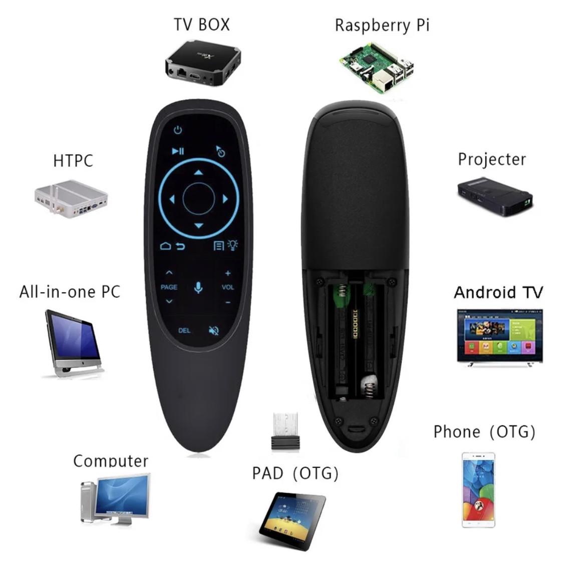 Аэропульт G10S Pro Air mouse Bluetooth гироскоп и микрофон - фото 9