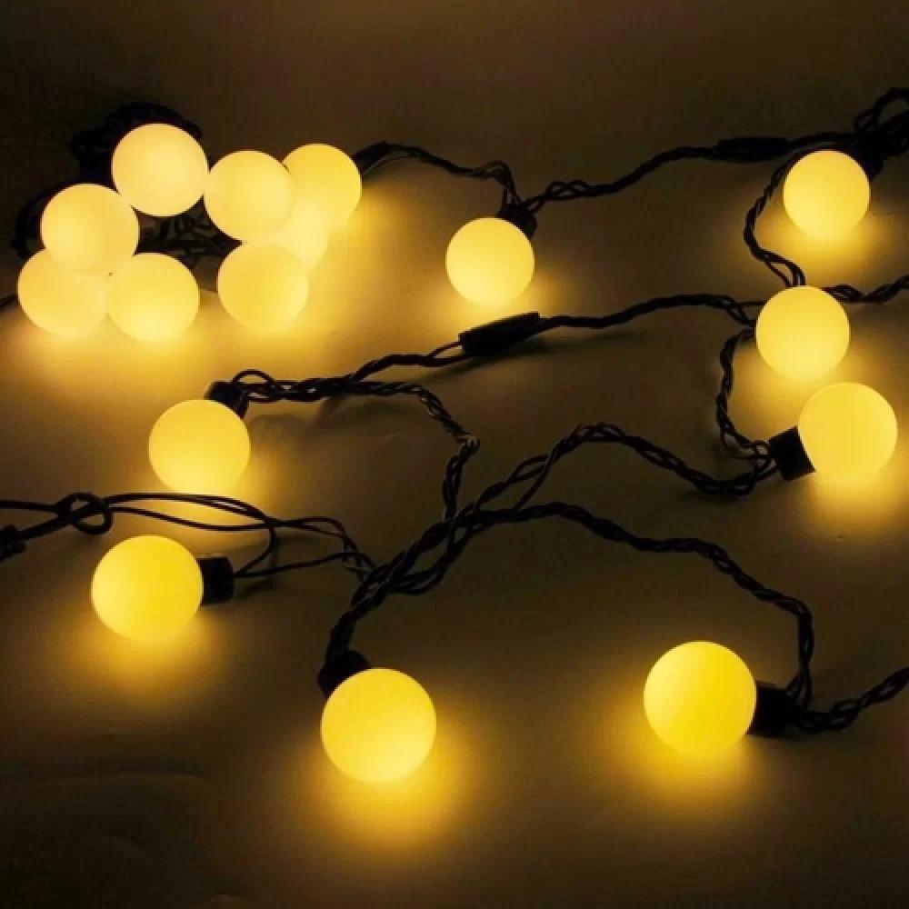 Гирлянда Шарики LED 40 Ø 18 Теплый белый (1-100)