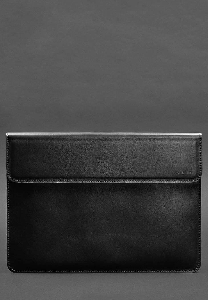 Чехол-конверт кожаный на магнитах для MacBook Pro 16" Черный (A-028900) - фото 3 Чехол-конверт кожаный на магнитах для MacBook Pro 16" Черный (A-028900) - фото 3