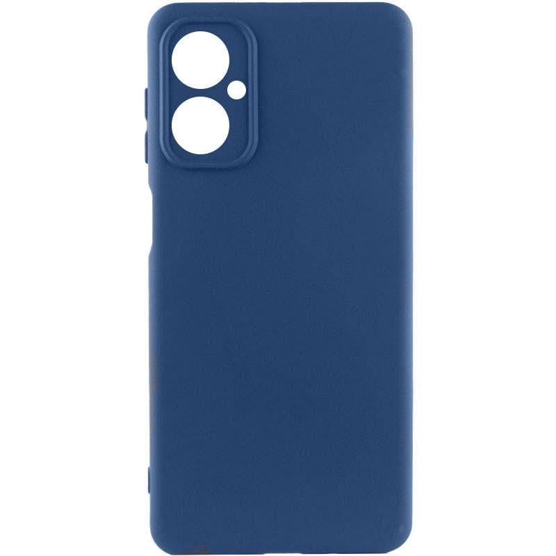 Протиударний чохол Silicone Cover Lakshmi Full Camera (AA) для Motorola Moto G14 синій/Navy blue