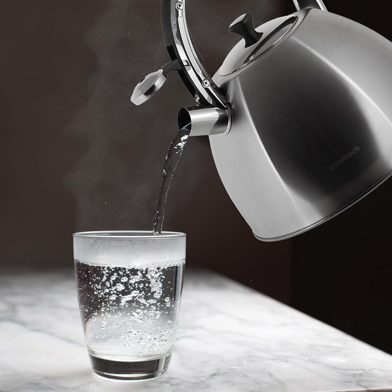 Чайник Ofenbach Augsburg зі свистком нержавіюча сталь 4,5 л (NB-100309) - фото 7 Чайник Ofenbach Augsburg зі свистком нержавіюча сталь 4,5 л (NB-100309) - фото 7