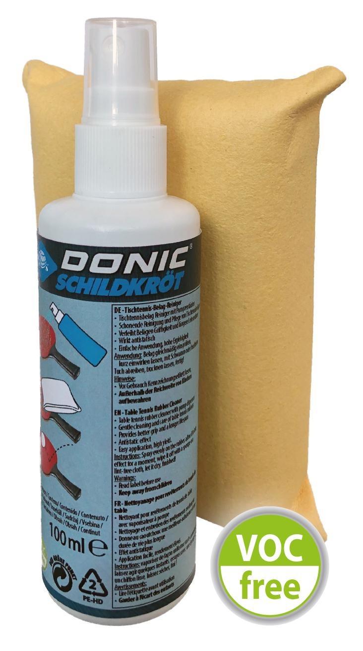 Набор для чистки ракеток Donic Cleaning set foam cleaner sponge in a box 100 ml (828529) - фото 3