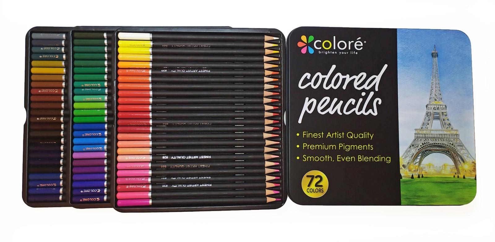 Цветные карандаши Colore 72 цвета в металлическом пенале - фото 5 Цветные карандаши Colore 72 цвета в металлическом пенале - фото 5