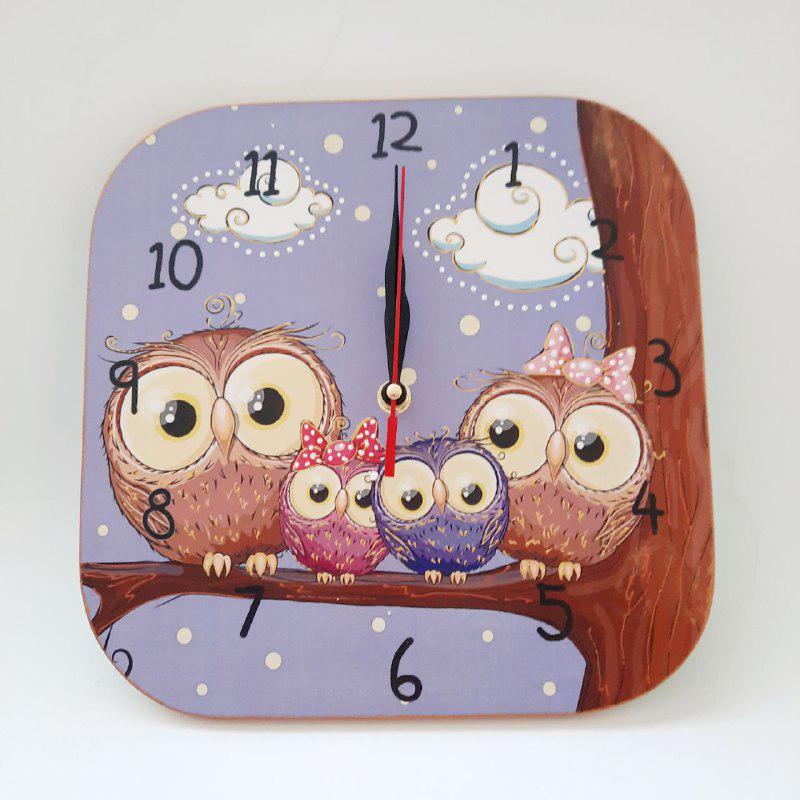 Настенные часы Okl Gifts Совы 25х25 см (260)