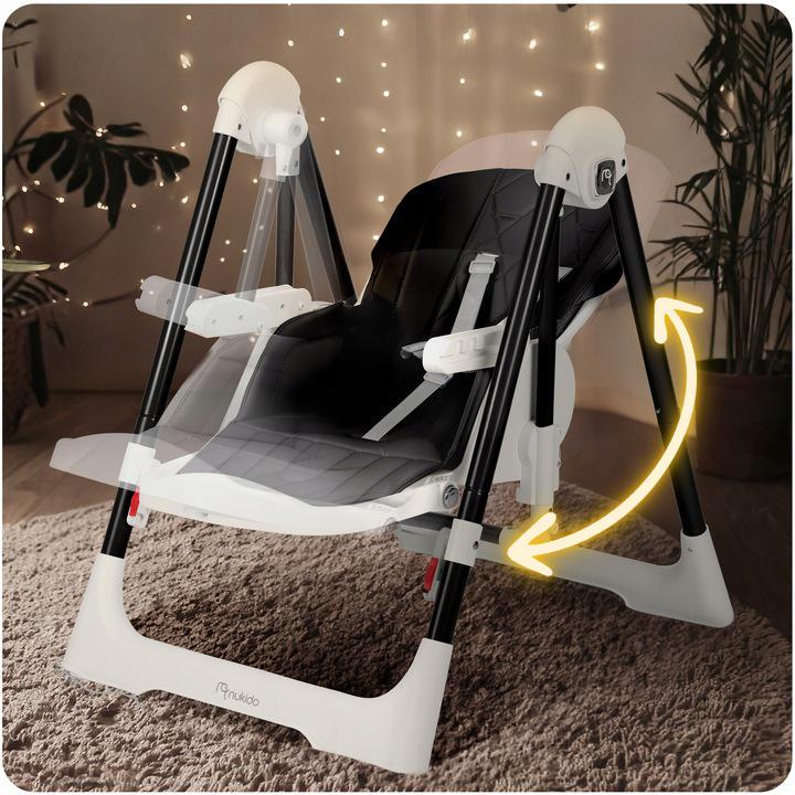 Стульчик-качели для кормления Nukido Elite 3в1 Black (700800) - фото 6